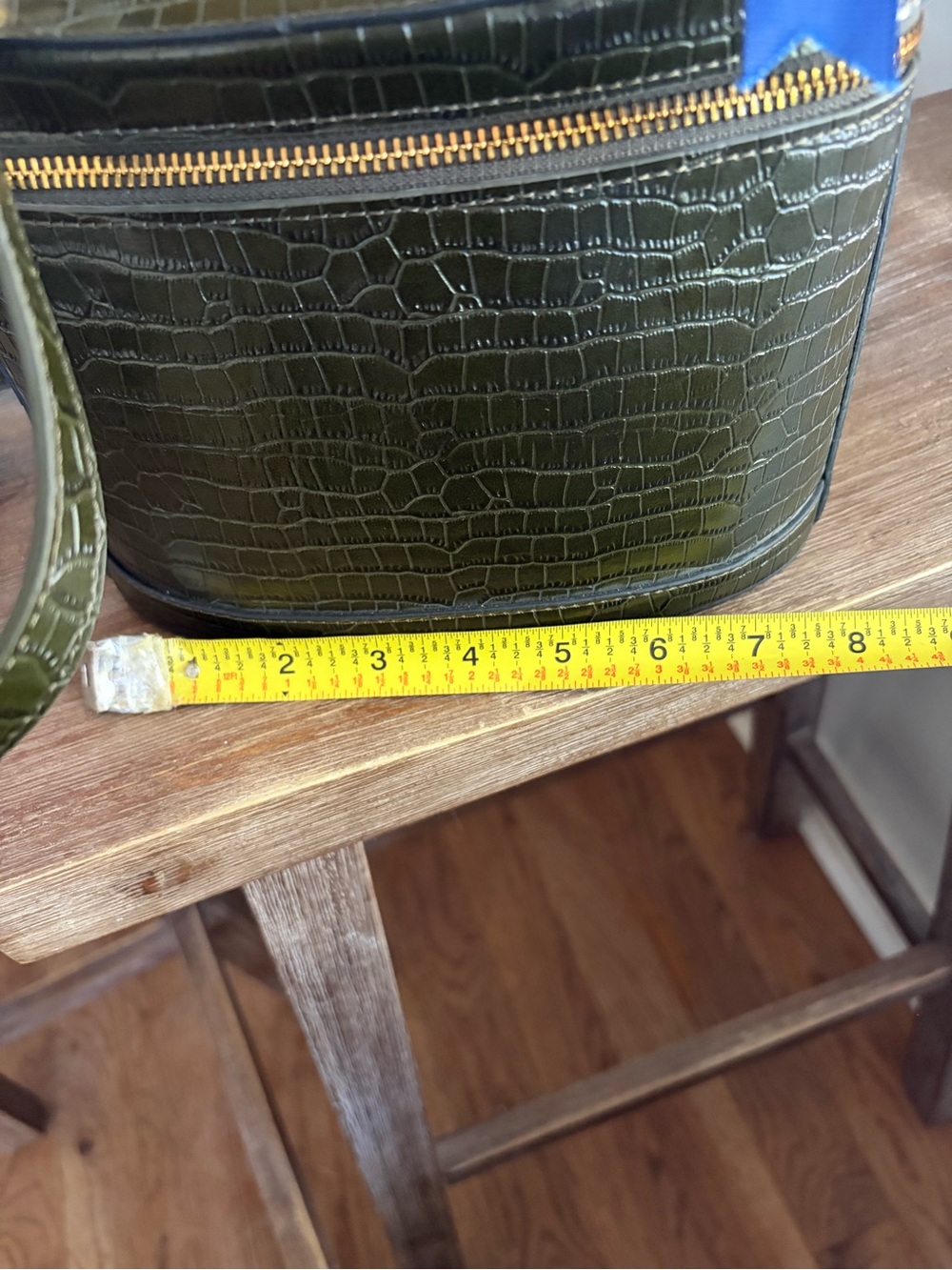 J. McLaughlin Lyla Leather Bucket Bag in Croc ~NWT~ - Picture 10 of 10